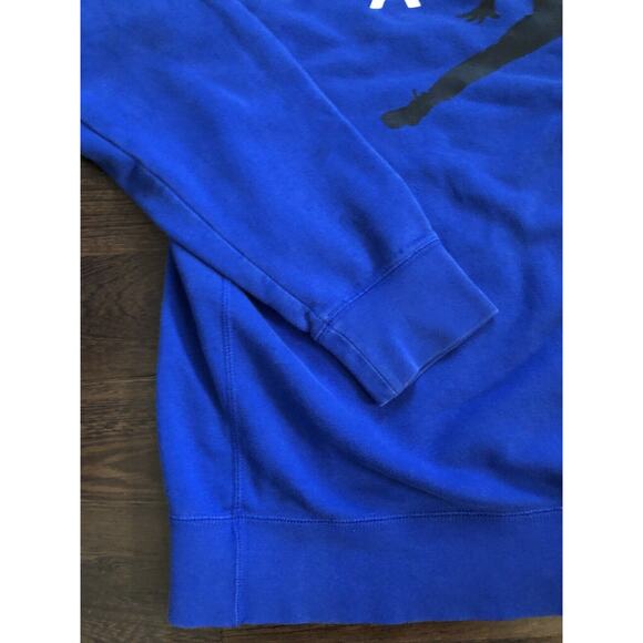 VTG NIKE Air Jordan Jumpman Pullover Mens Sz XXL Royal Blue Crewneck Butter Soft - Picture 7 of 12